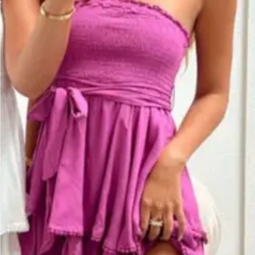 Isabelle's Cabinet Pink Textured Dress